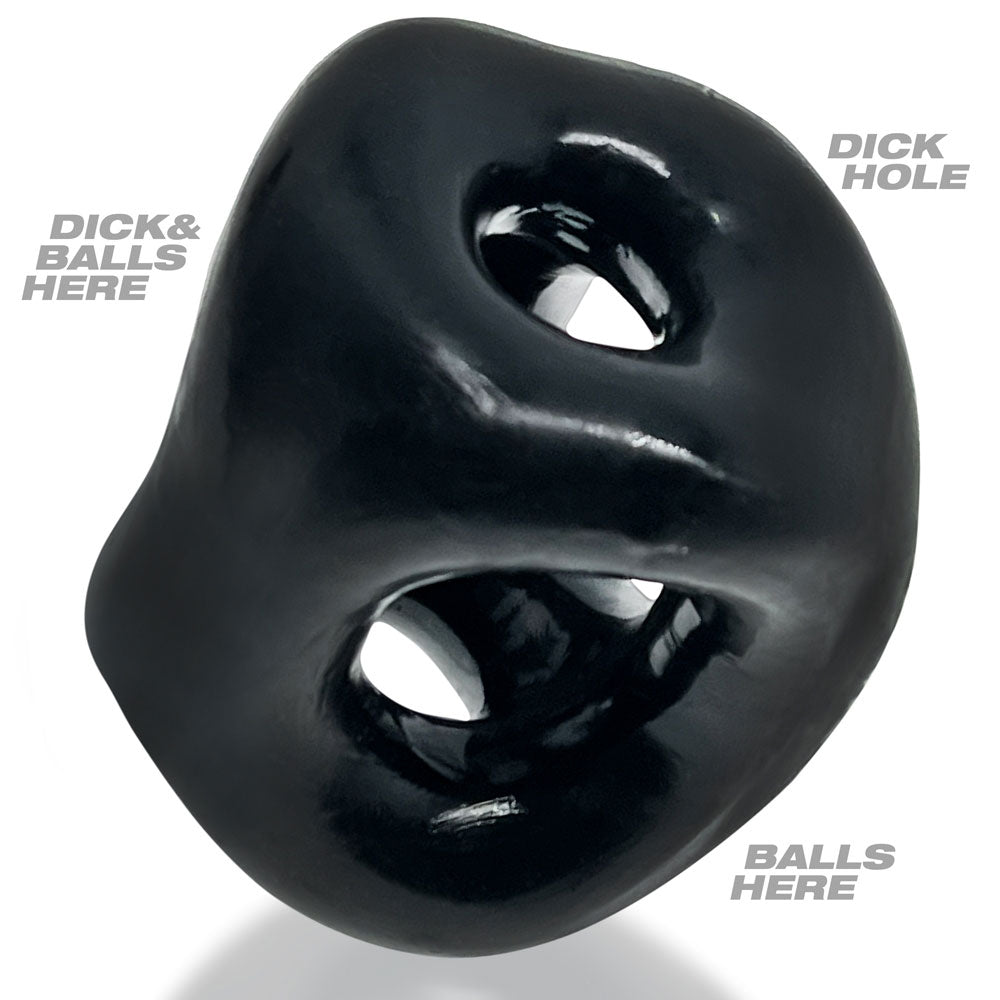 OXBALLS TRI-SPORT XL Thicker 3-Ring Cocksling Black – Enhanced Comfort and Superior Support