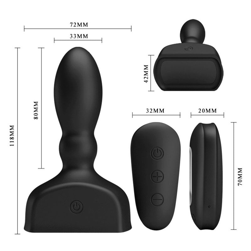 Mr. Play Inflatable Anal Plug – Multi-Speed Vibrating Adjustable Butt Plug
