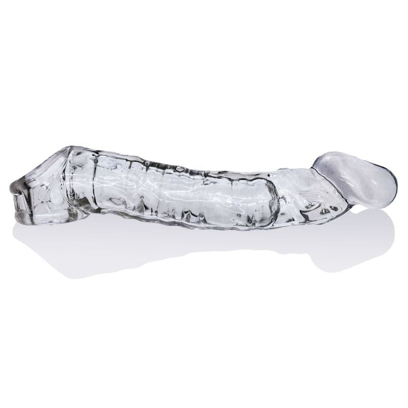 Muscle Ripped Cocksheath Clear - 9 Inch - Adjustable Size Fit