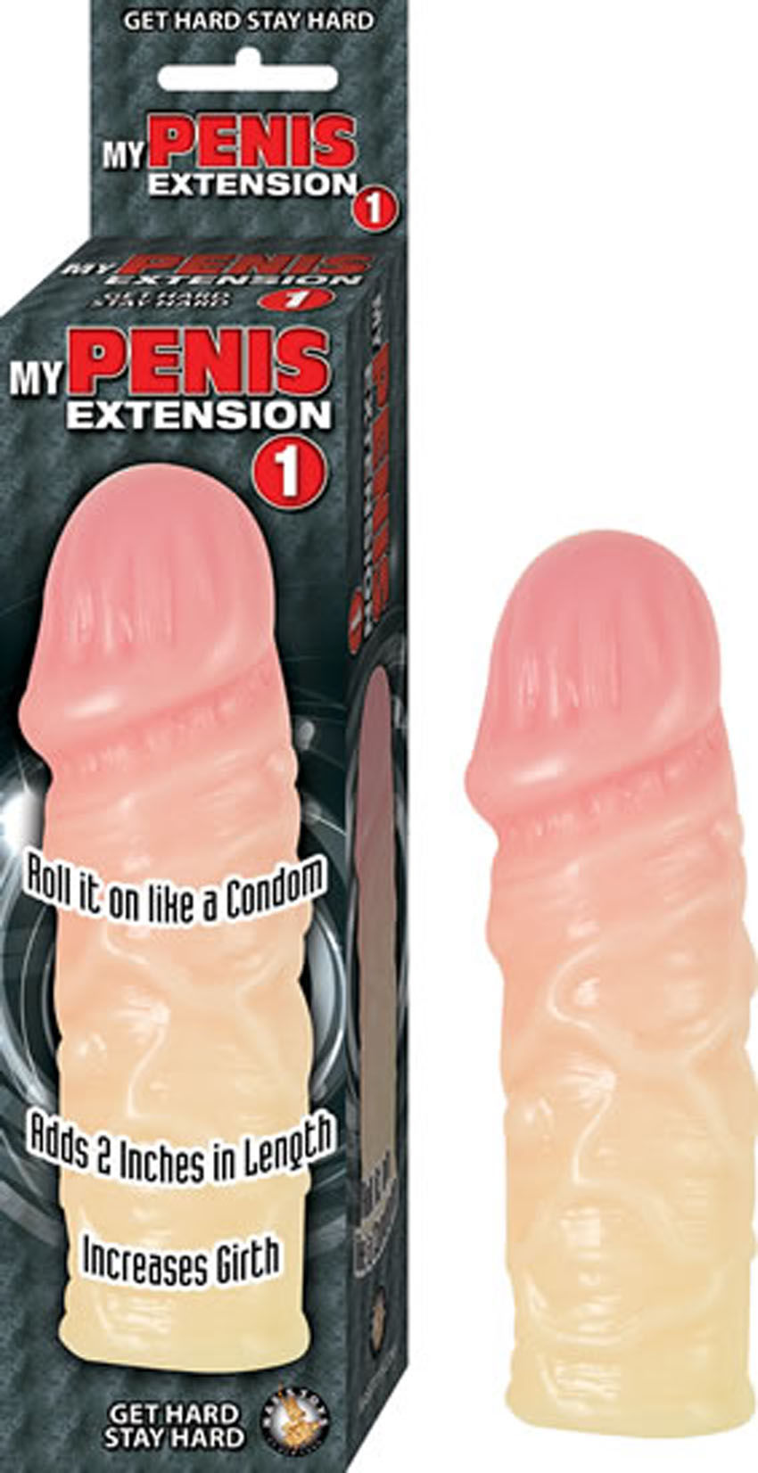My Penis Extension Sleeve Flesh 2 Inch Length Increase Waterproof