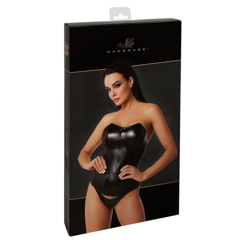 Mysteria Corset (Black) – Stretchy Power Wetlook Lingerie
