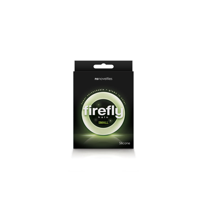 Firefly Halo (Glow in the Dark Clear) – Small 50mm Silicone Cock Ring
