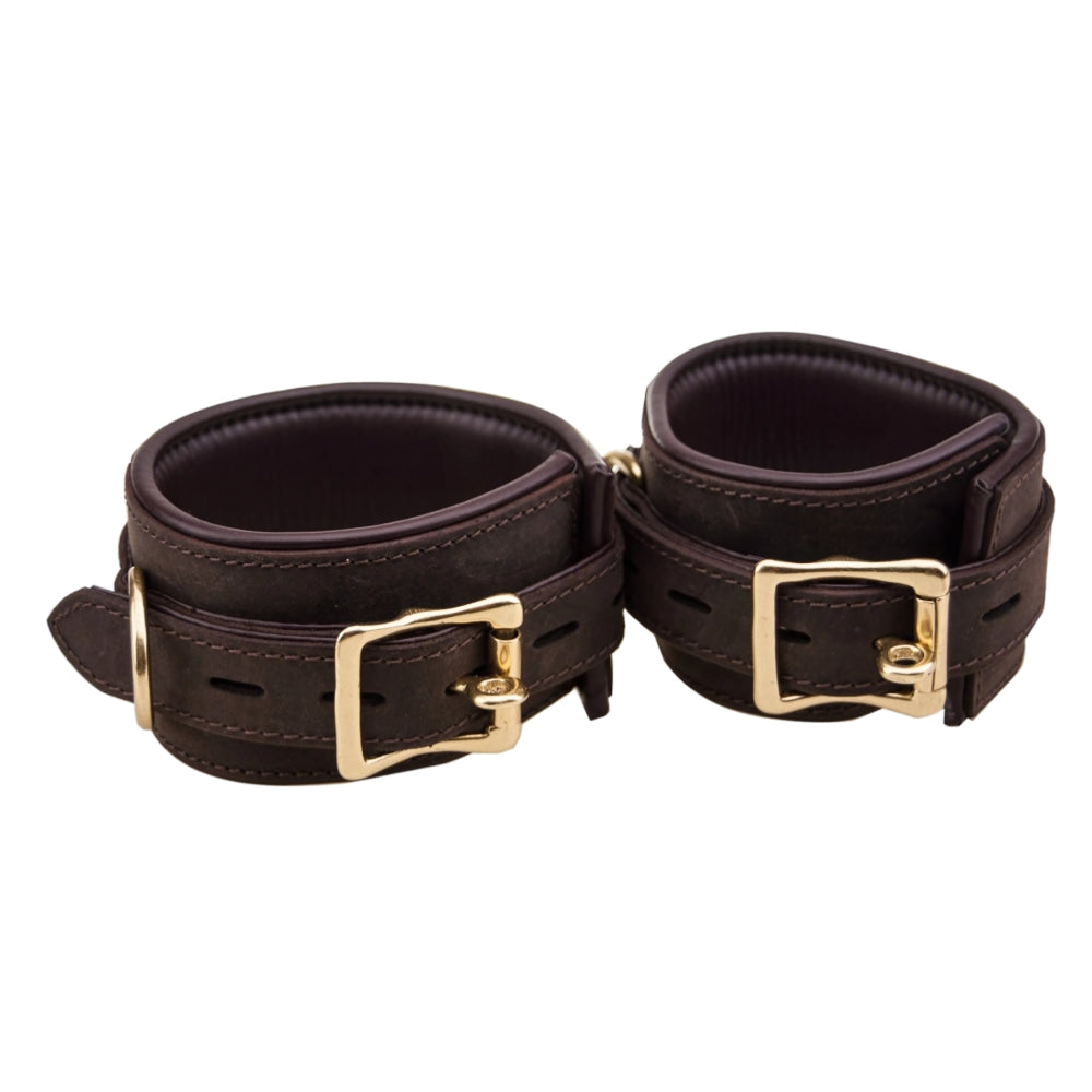 BOUND Nubuck Leather Wrist Restraints – Adjustable Soft Leather Bondage Restraints