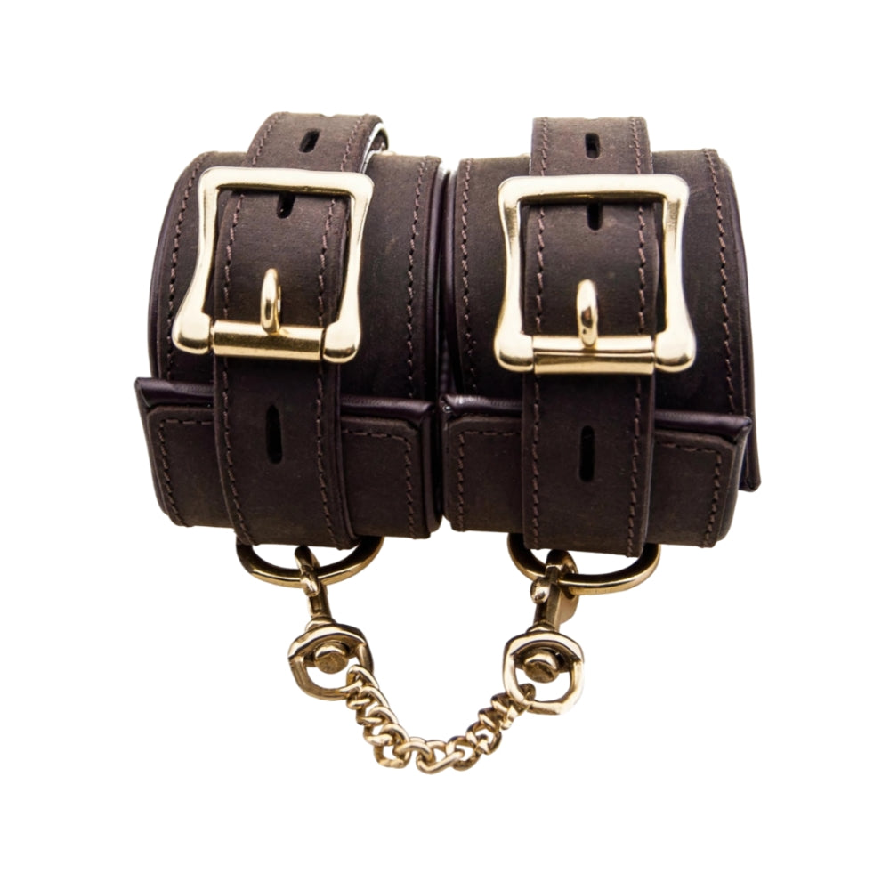 BOUND Nubuck Leather Wrist Restraints – Adjustable Soft Leather Bondage Restraints