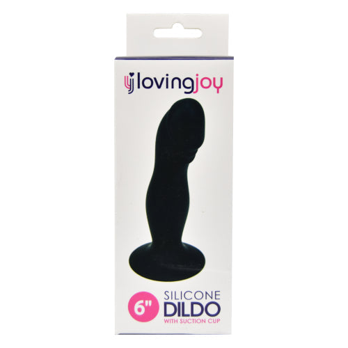 Loving Joy Silicone Dildo 6 Inch – Harness Compatible Dong with Suction Cup
