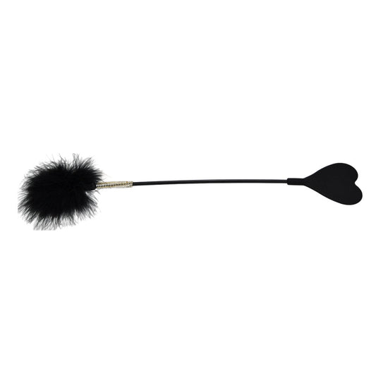 Bound to Please Silicone Heart Shaped Crop with Feather Tickler – Silicone Crop with Feather Tickler > Bondage Gear > Ticklers