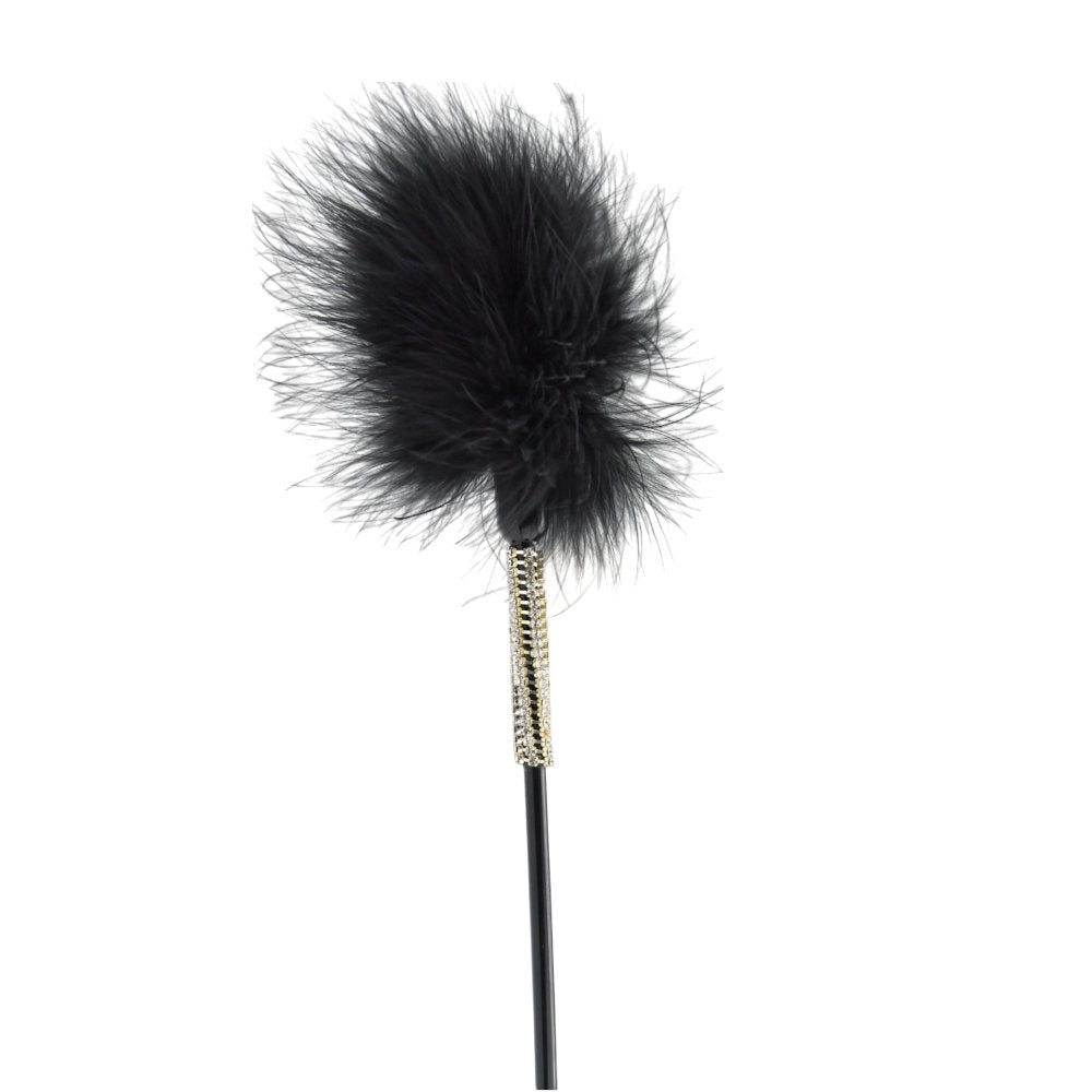 Bound to Please Silicone Heart Shaped Crop with Feather Tickler – Silicone Crop with Feather Tickler