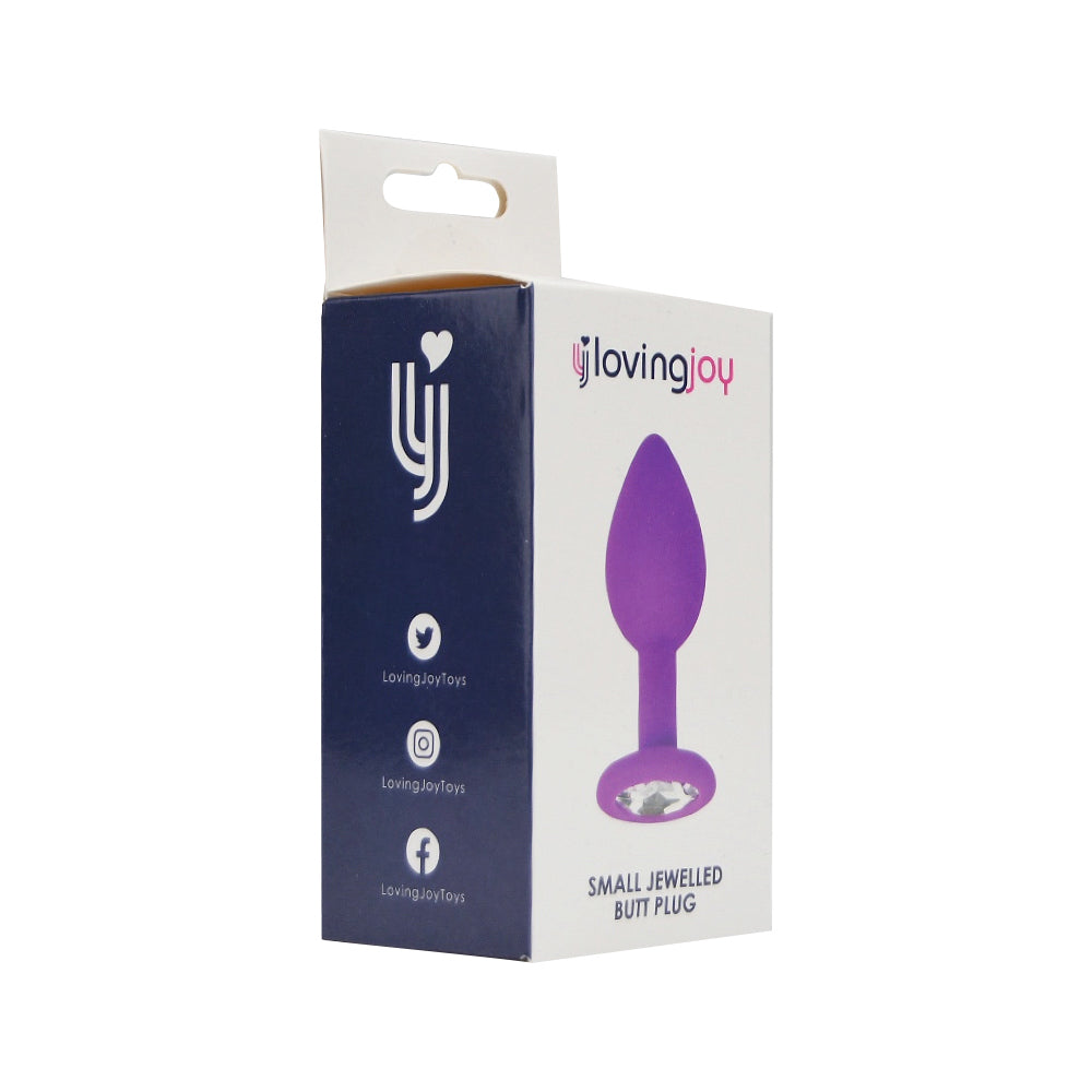 Loving Joy Jewelled Silicone Butt Plug Small