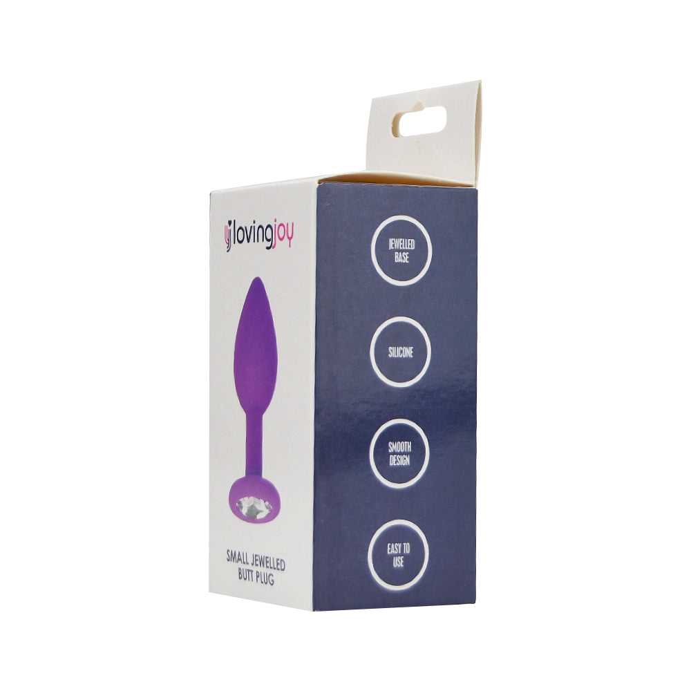 Loving Joy Jewelled Silicone Butt Plug Small