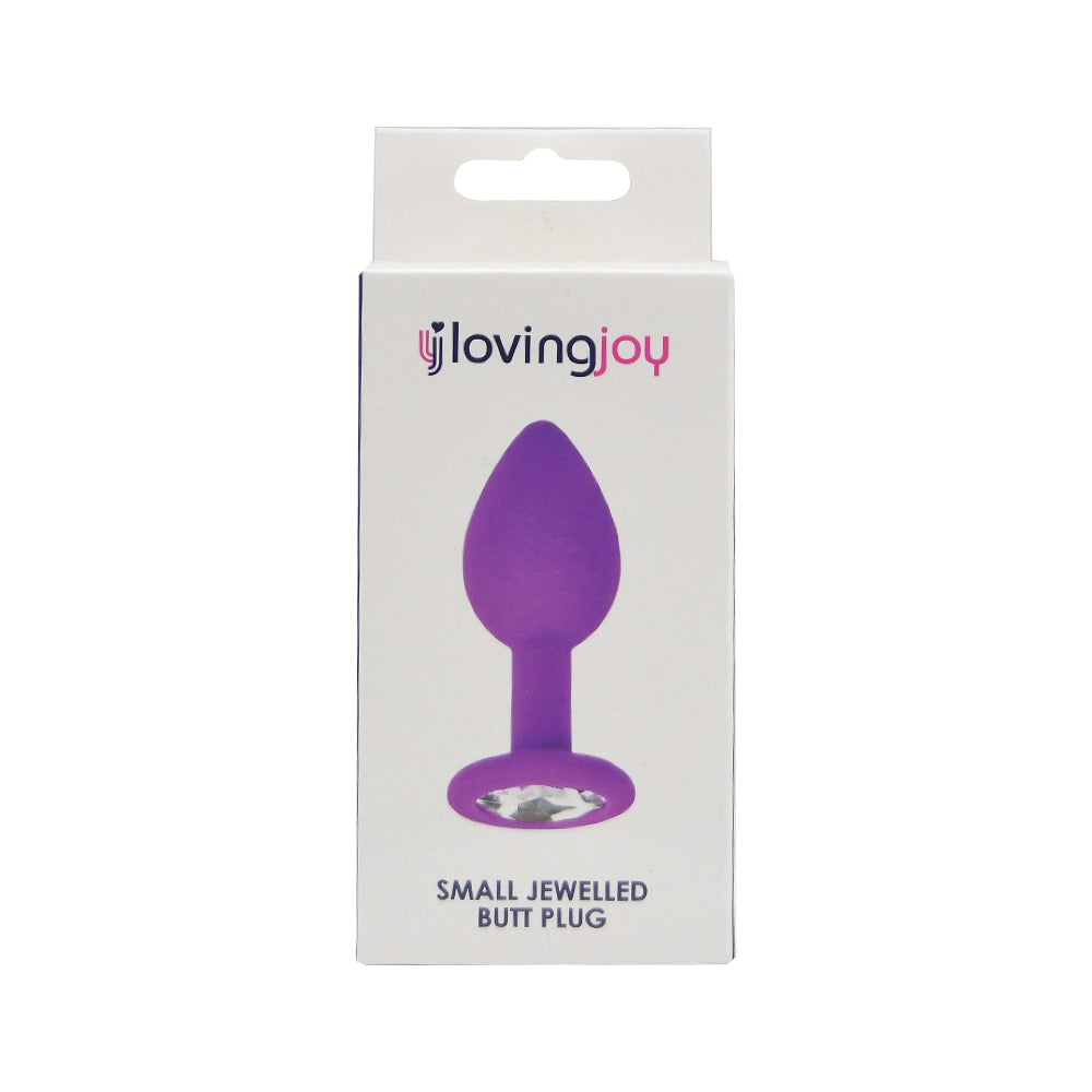 Loving Joy Jewelled Silicone Butt Plug Small