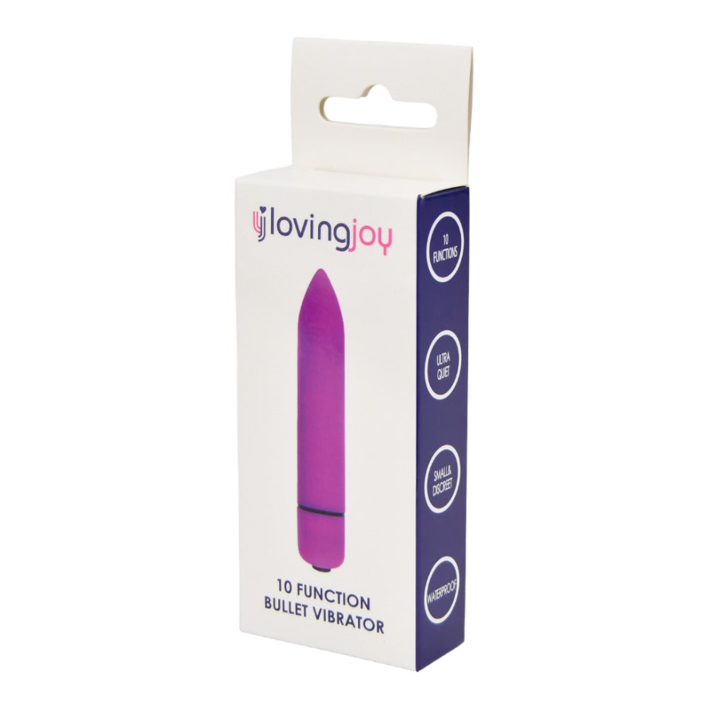 Loving Joy 10 Function Bullet Vibrator – Slim Powerful Stimulator