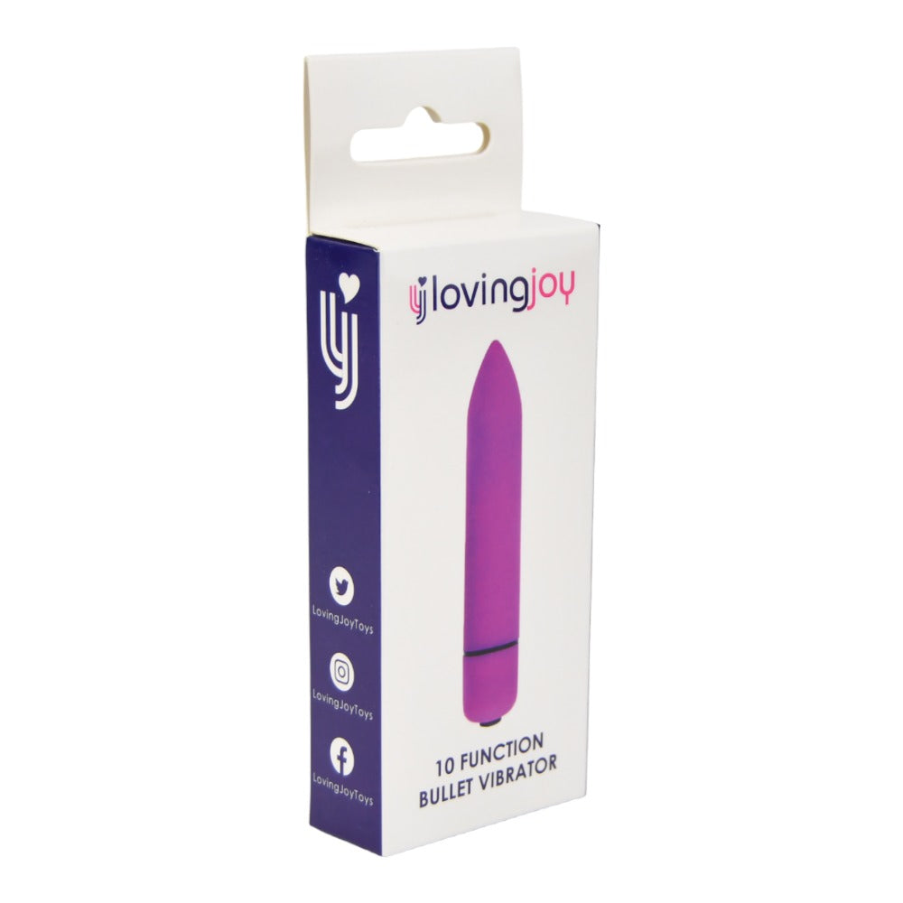Loving Joy 10 Function Bullet Vibrator – Slim Powerful Stimulator