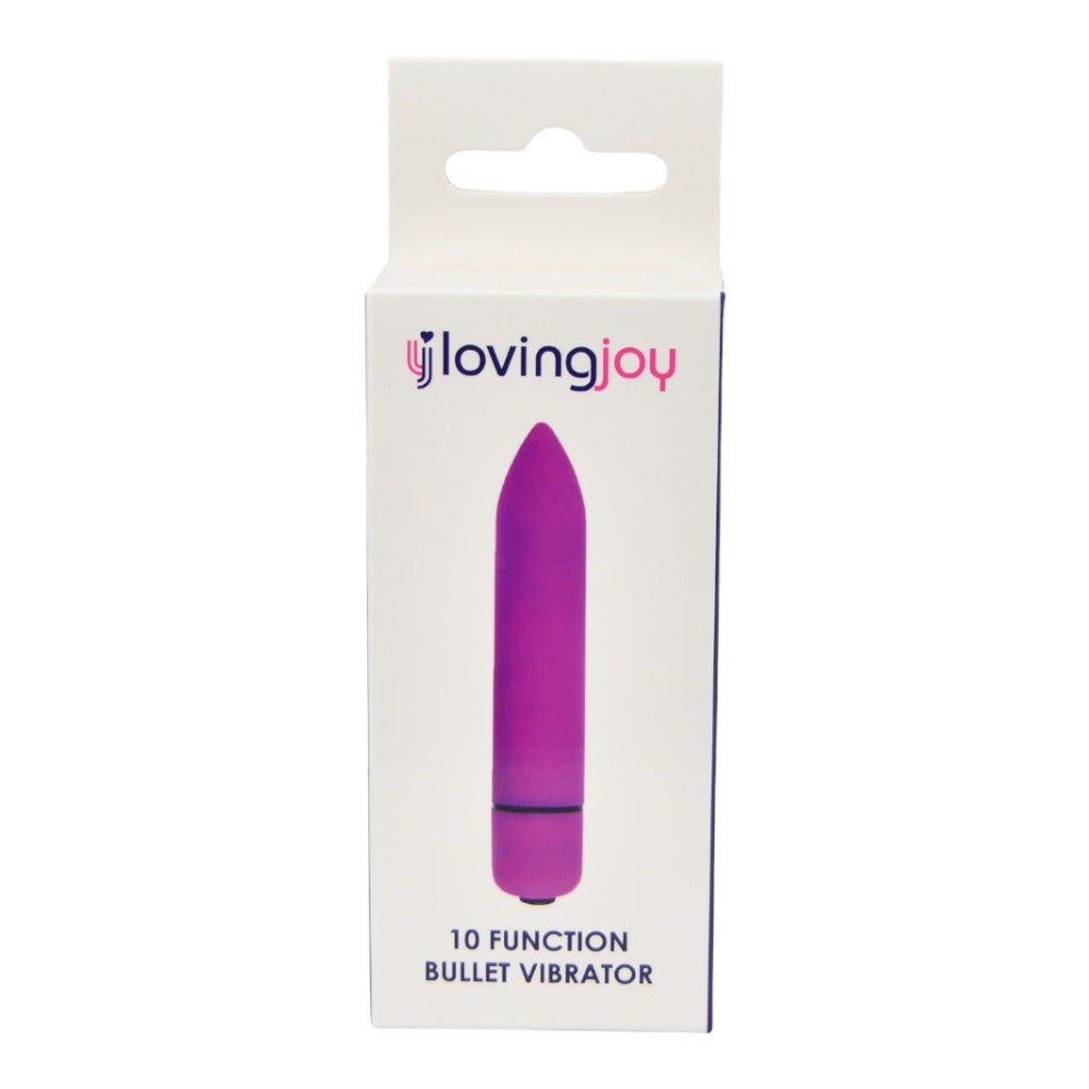 Loving Joy 10 Function Bullet Vibrator – Slim Powerful Stimulator