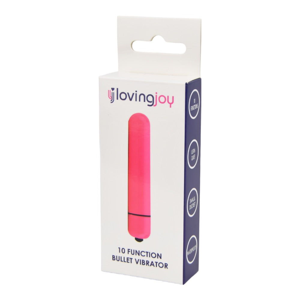 Loving Joy 10 Function (Pink) Slim Bullet Vibrator