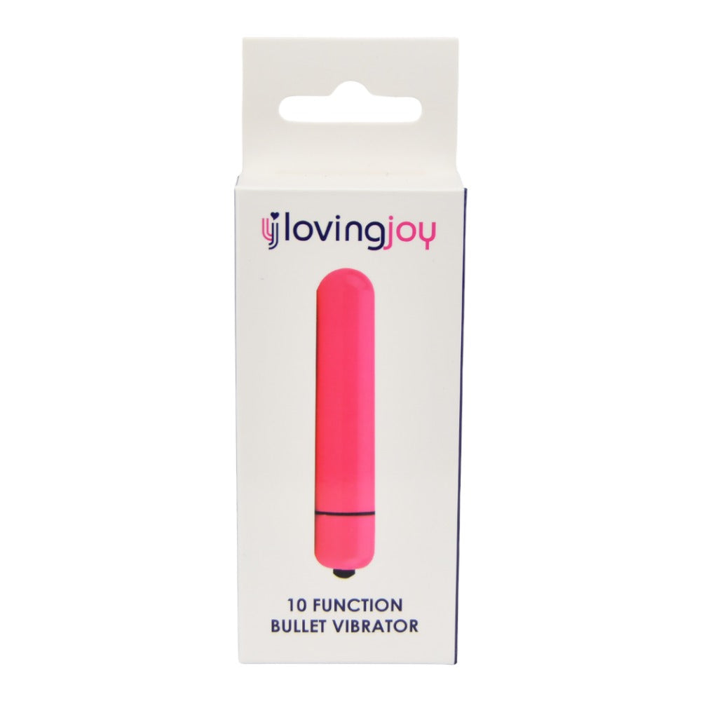 Loving Joy 10 Function (Pink) Slim Bullet Vibrator