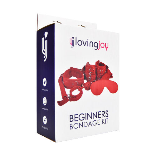Loving Joy Beginner's Bondage Kit (Red) – 8 Piece Bondage Kit