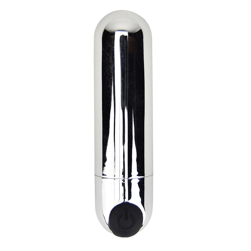 Loving Joy 10 Function Rechargeable Bullet Vibrator (Silver)