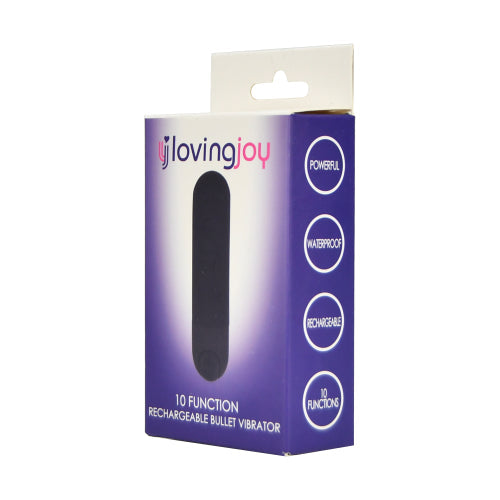 Loving Joy 10 Function Rechargeable Bullet Vibrator – USB Rechargeable