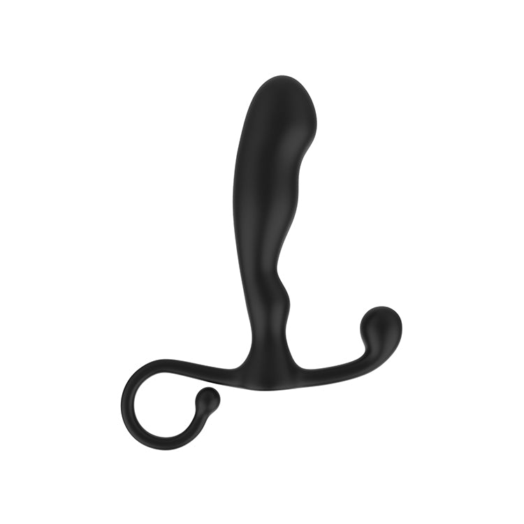 Rev-Pro Classic (Black) – Ergonomic 11cm Prostate Massager with Rippled Design