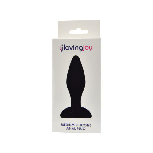 Loving Joy Silicone Anal Plug Medium – Silicone Butt Plug Insertable Length 9 cm Diameter 3.3 cm