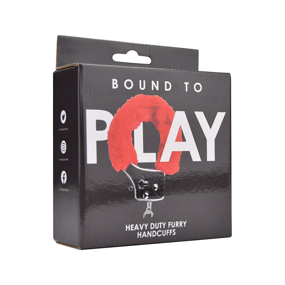 Bound To Play Heavy Duty Furry Handcuffs – Adjustable Handcuffs