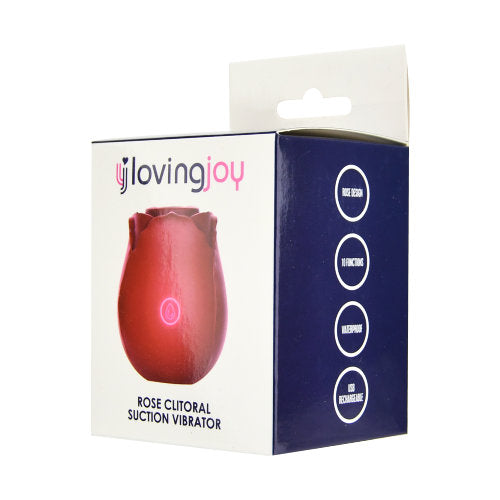 Loving Joy Rose Toy – Waterproof USB Rechargeable Clitoral Suction Vibrator