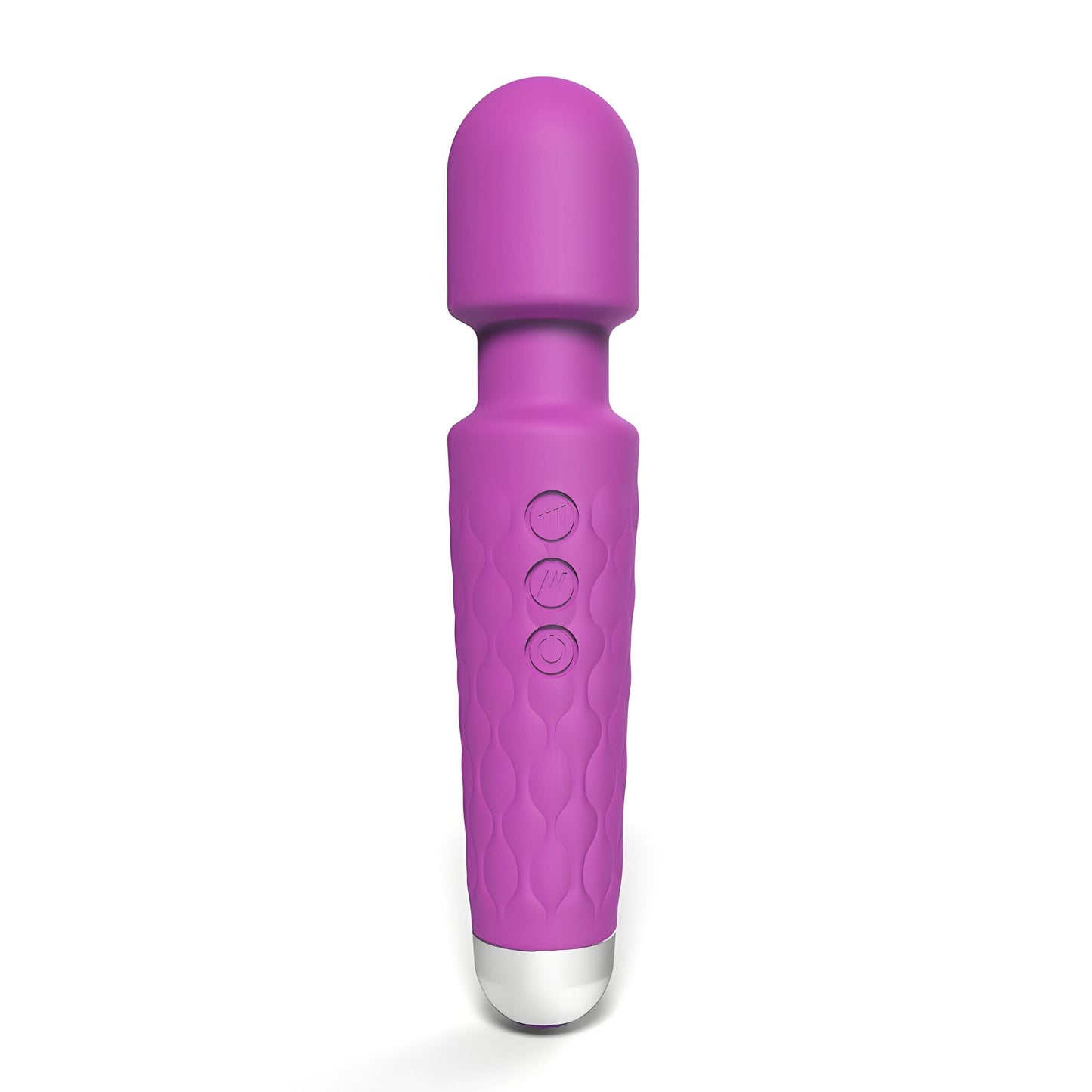 Loving Joy 20 Function Wand Vibrator (Purple) – Waterproof Rechargeable Wand Vibrator 8 Inches
