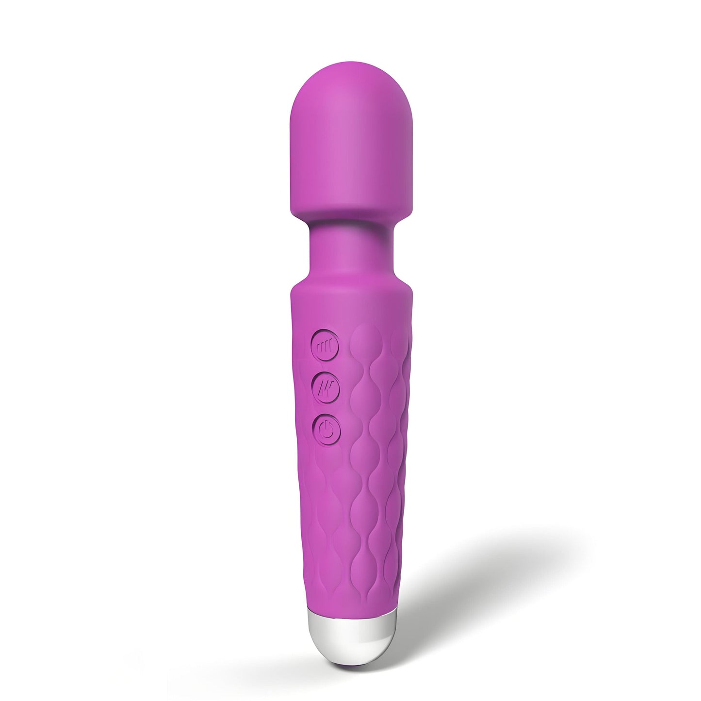 Loving Joy 20 Function Wand Vibrator (Purple) – Waterproof Rechargeable Wand Vibrator 8 Inches