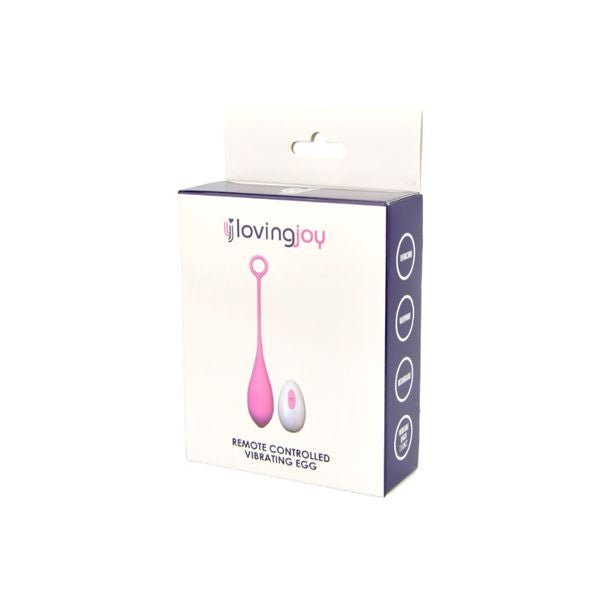 Loving Joy Remote Controlled Vibrating Egg – Waterproof Rechargeable Silicone Vibrator