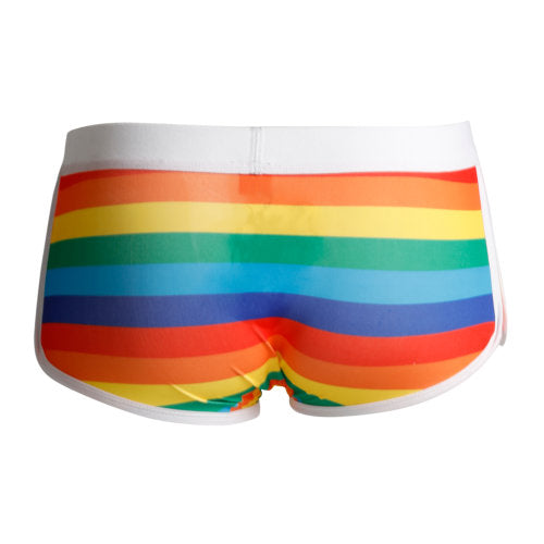 Cut 4 Men Athletic Trunk Rainbow Color Size XL