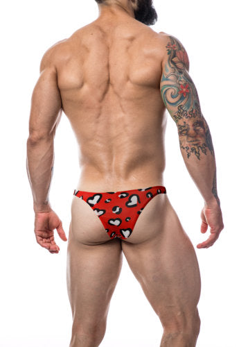 Cut 4 Men Brazilian Brief Hearts Red XL