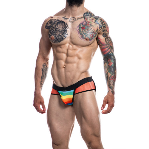 Cut 4 Men Mixed Jockstrap Rainbow Size Small