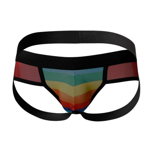 Cut 4 Men Mixed Jockstrap Rainbow Size XL