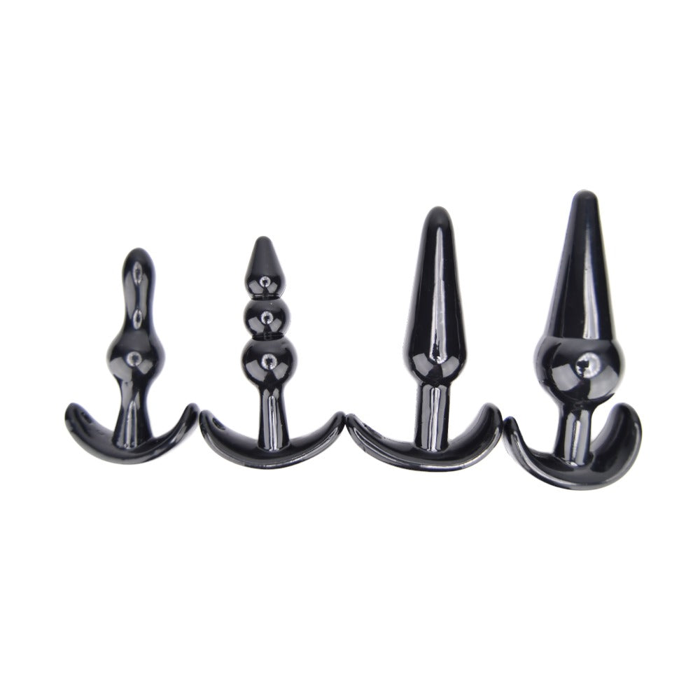 Loving Joy Butt Plug Training Kit (Black) – Beginner Size Variety Butt Plug Set
