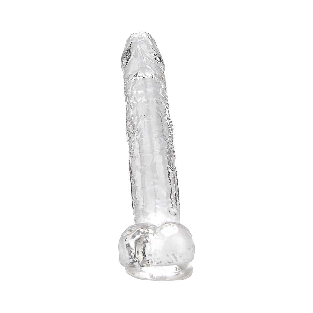 Loving Joy 8.5 Inch Transparent Dildo with Balls – Realistic Suction Cup Dildo
