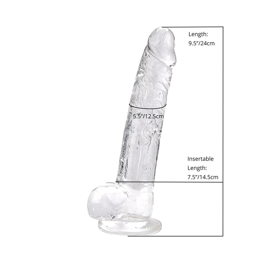 Loving Joy 9 Inch Dildo with Balls – Realistic Suction Cup Dildo