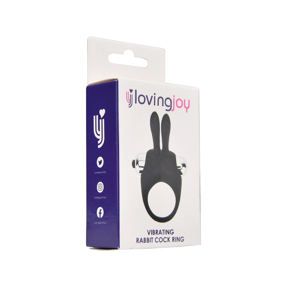 Loving Joy Silicone Vibrating Rabbit Cock Ring – Silicone Vibrating Cock Ring