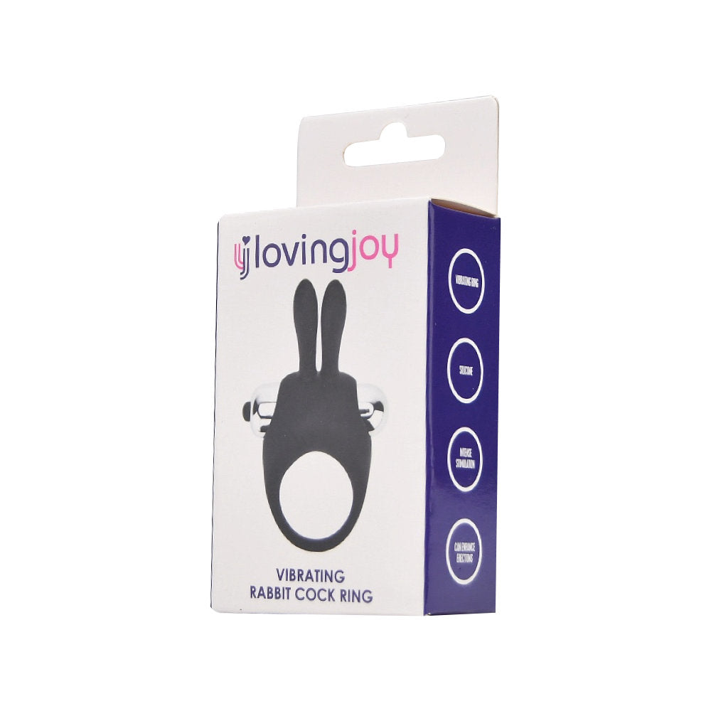 Loving Joy Silicone Vibrating Rabbit Cock Ring – Silicone Vibrating Cock Ring