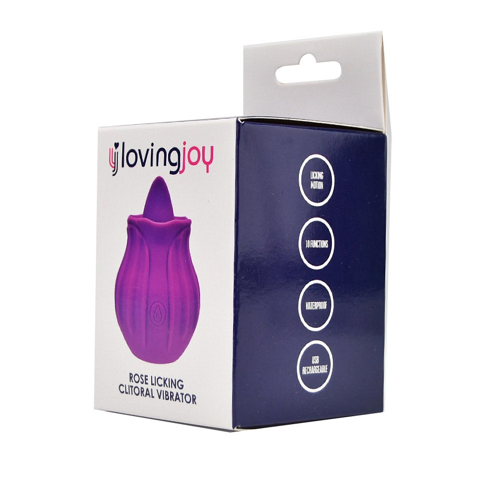 Loving Joy Rose Licking – Waterproof USB Rechargeable Clitoral Vibrator