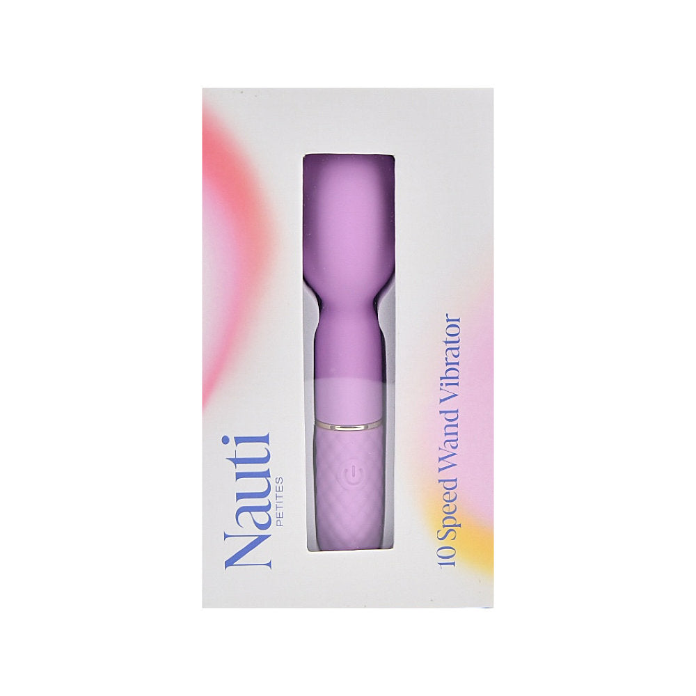 Nauti Petites 10 Speed Wand Vibrator – 5.5 Inch Silicone Wand Vibrator