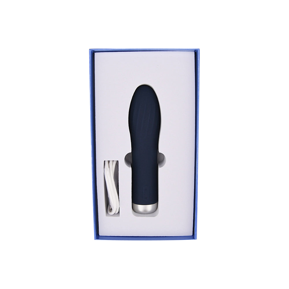 Nauti Silicone Bullet Vibrator – Waterproof USB Rechargeable Silicone 5.5 Inch Total Length 4.1 Inch Circumference