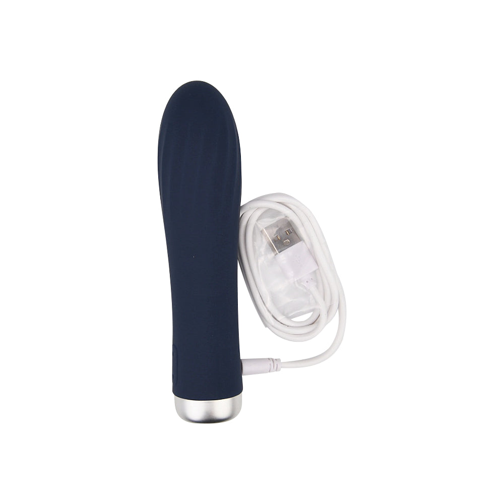 Nauti Silicone Bullet Vibrator – Waterproof USB Rechargeable Silicone 5.5 Inch Total Length 4.1 Inch Circumference