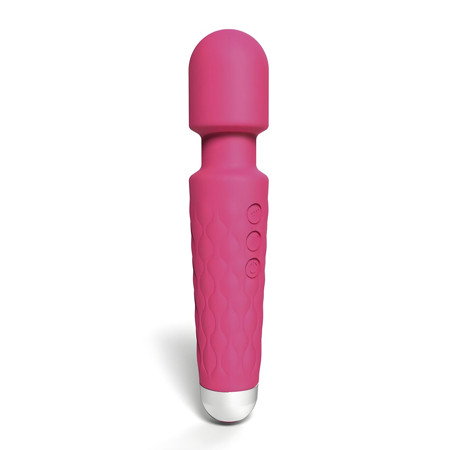 Loving Joy 20 Function Wand Vibrator (Pink) – Waterproof Rechargeable Wand Vibrator 8 Inches