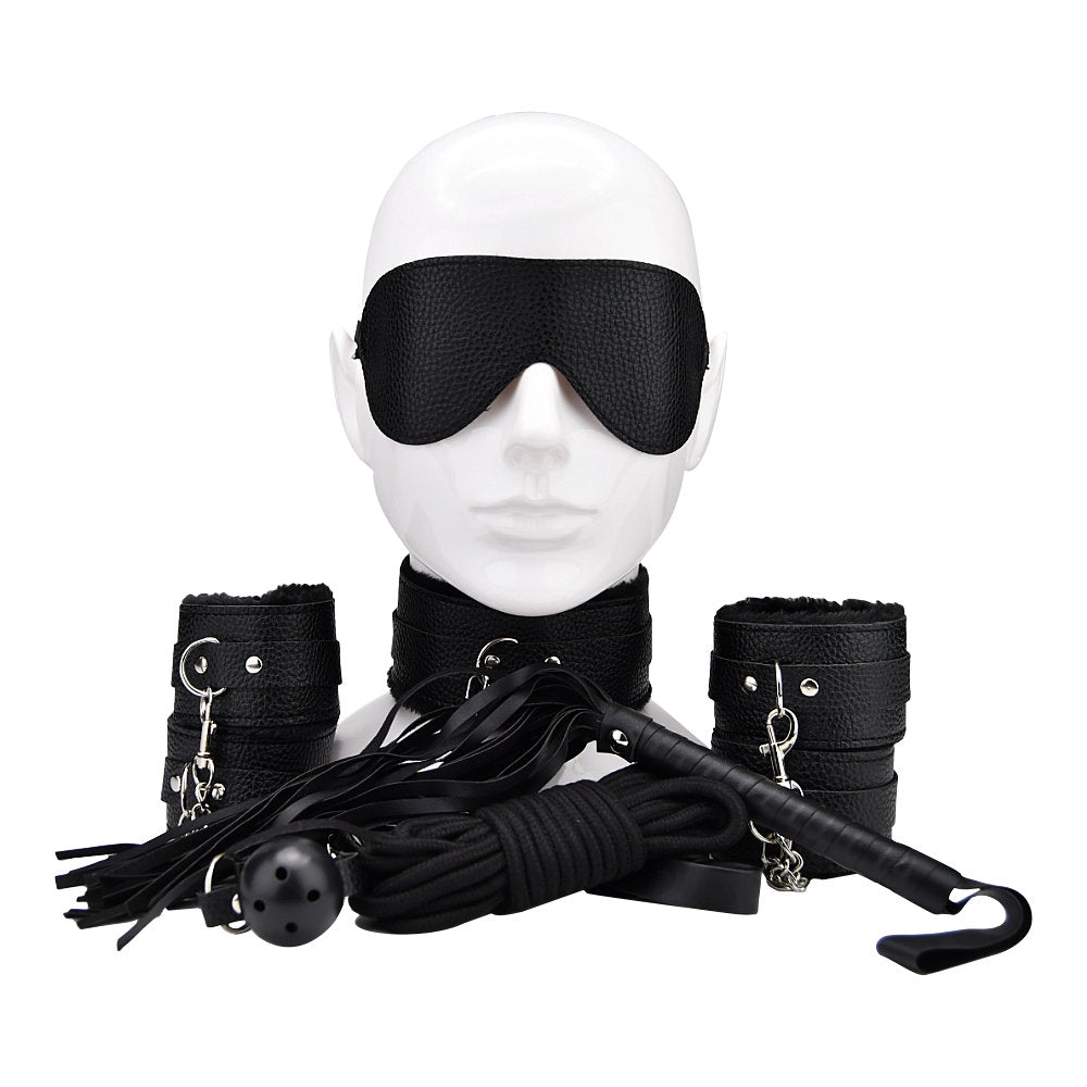 Bound To Play Beginner's Bondage Kit – 8 Piece PVC Bondage Set