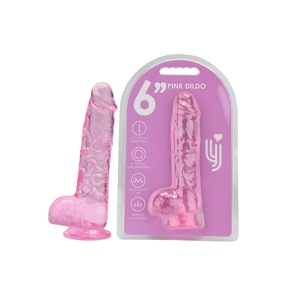 Loving Joy 6.5 Inch Realistic Dildo with Balls – Suction Cup Dildo