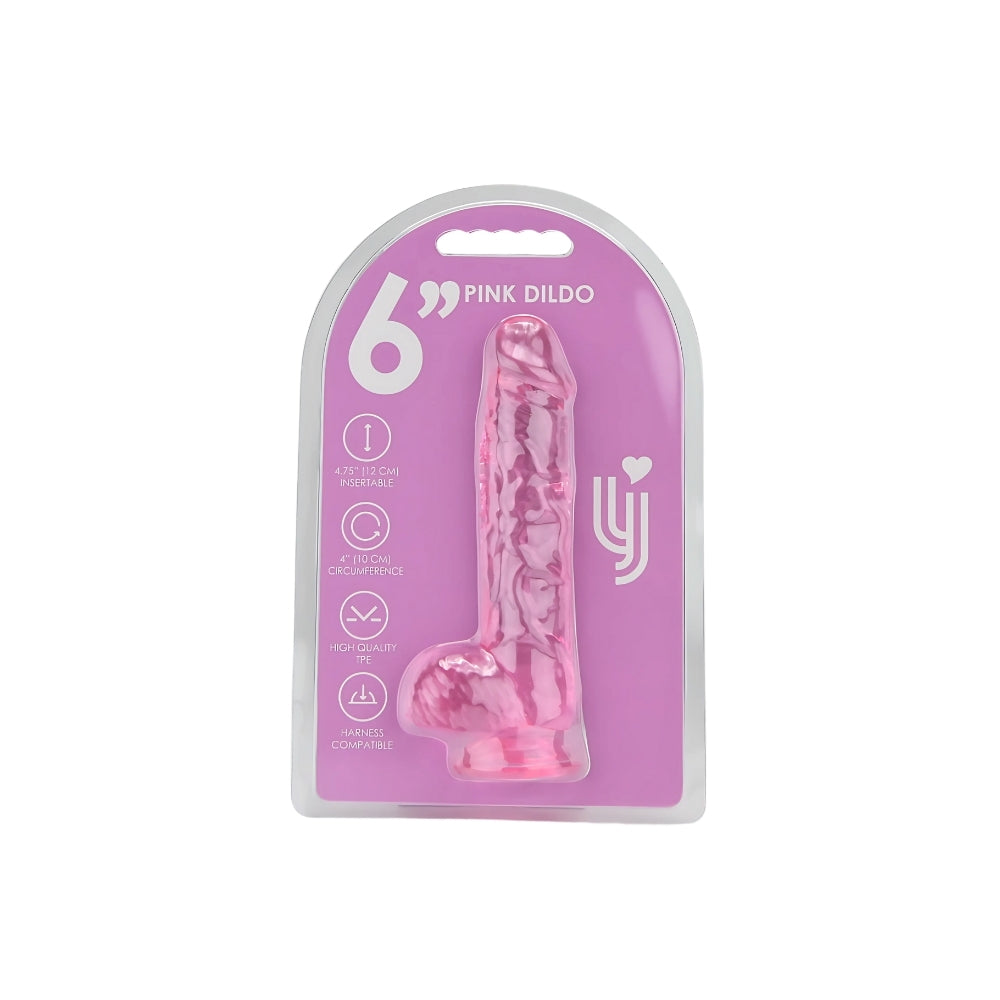Loving Joy 6.5 Inch Realistic Dildo with Balls – Suction Cup Dildo