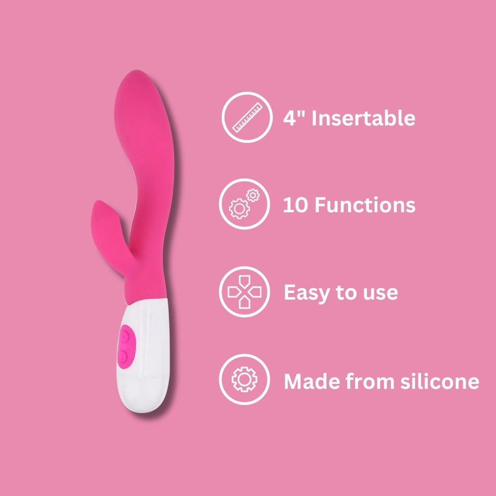Jessica Rabbit G-Spot Rabbit Vibrator – 7.75 Inch Silicone Vibrator