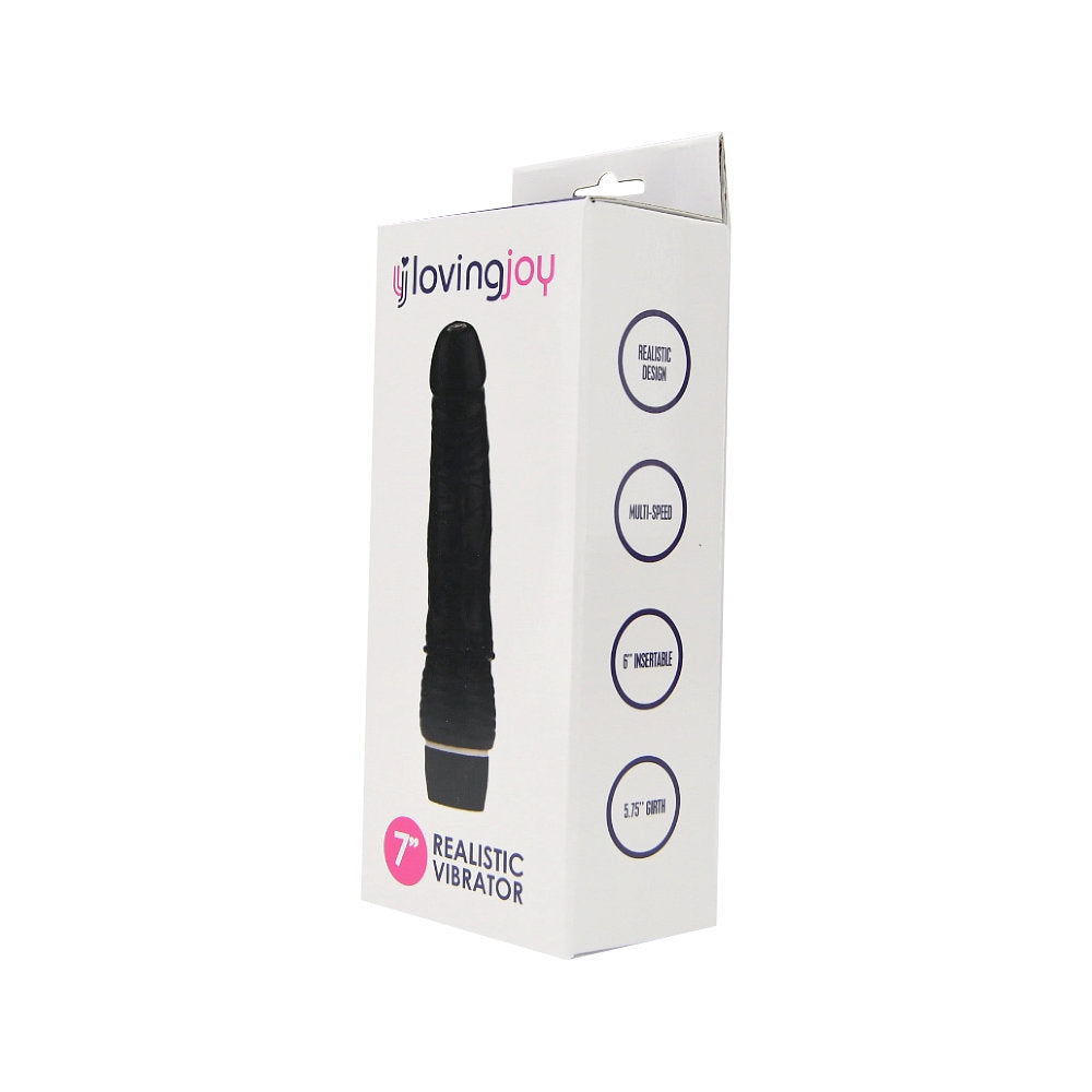 Loving Joy 7 Inch Realistic Vibrator – Waterproof Multi-Speed Vibrator