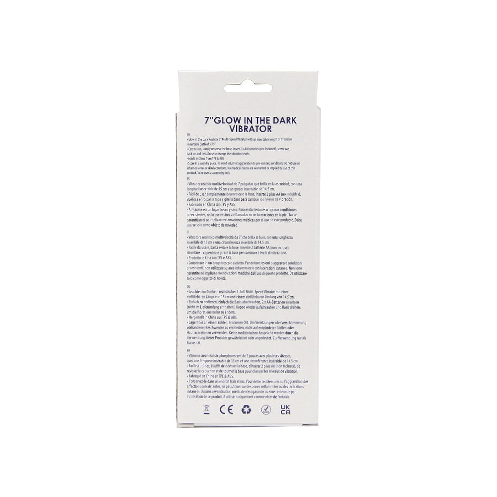 Loving Joy 7 Inch Realistic Vibrator – Glow in the Dark Waterproof Vibrator
