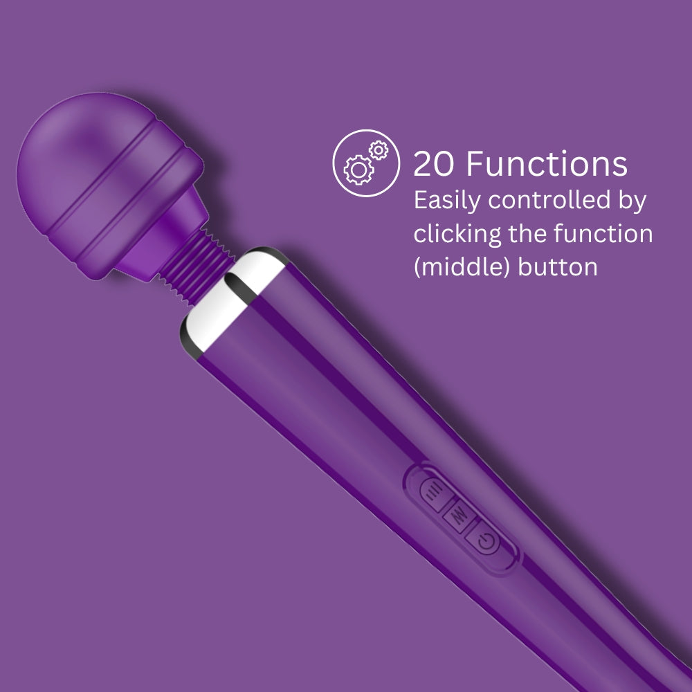 Loving Joy Rechargeable Magic Wand – 20 Mode USB Rechargeable Vibrator